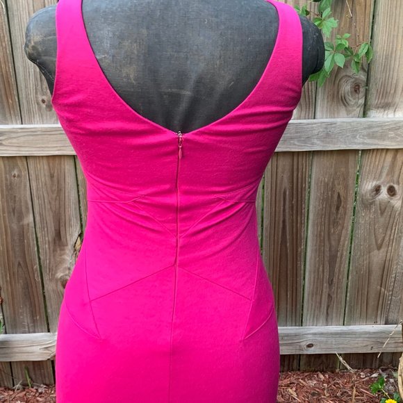 Diane Von Furstenberg, Fushia Sheath Dress, size 0 - Picture 9 of 15